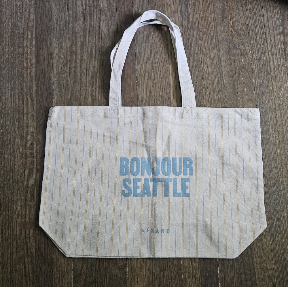 Sezane Bonjour Seattle Tote Bag